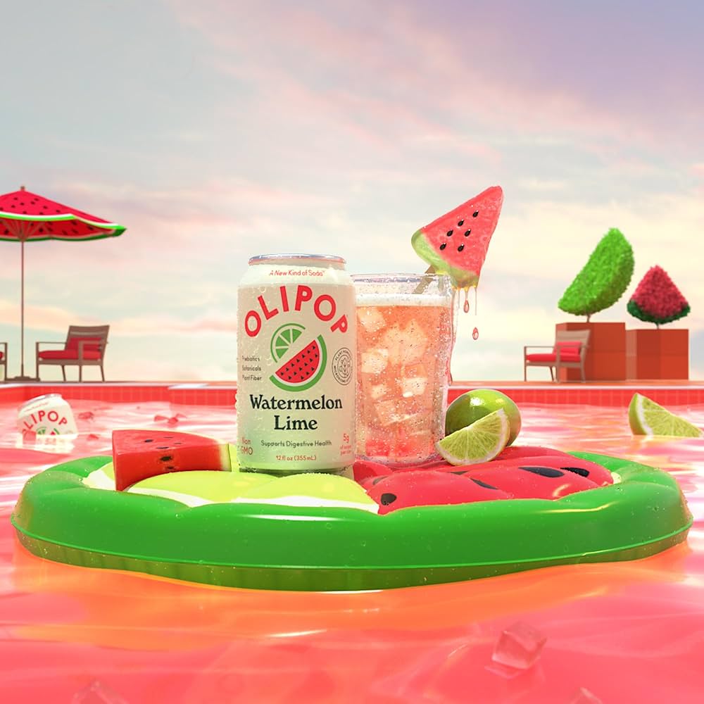 Amazon.com : OLIPOP Prebiotic Soda Pop, Watermelon Lime, A